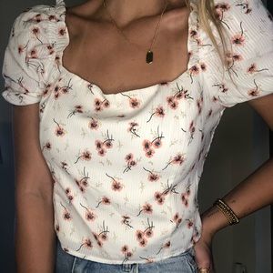 pink floral blouse💗